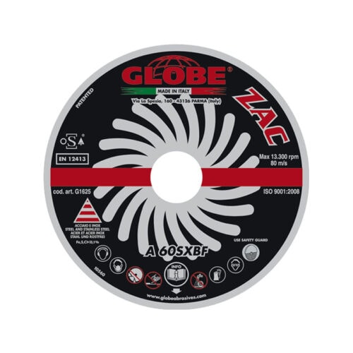 Globe 115mm x 1.3 x 22mm Zac G1615 Cutting Disc Steel