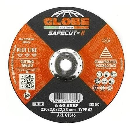Globe Safecut 230 x 2 x 22mm DC Skinny Steel Cutting